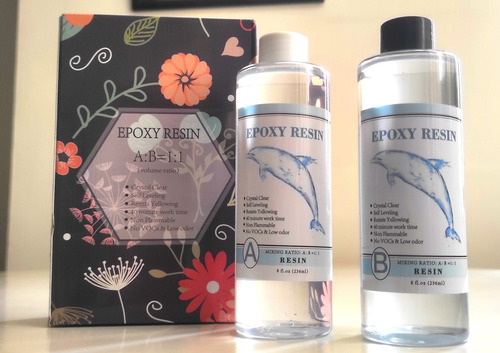 Resina Epóxica 472 Ml (a 236ml + B 236ml) 1:1