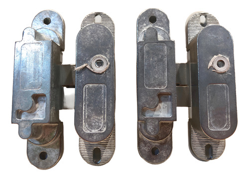 Bisagras Ocultas Invisible Cromo Mate 110mm Bronzen (par)x2