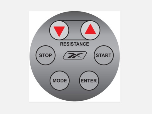 Adesivo Teclado Bike E Elíptico Fit5 Reebok