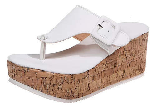 Sandalias De Playa Para Mujer, Pantuflas Con Plataforma Cuña