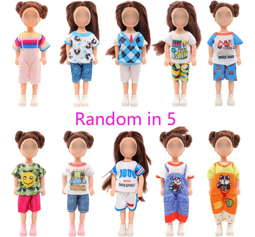 Enocht 5.3 Pulgadas Ropa Y Accesorios De Muñecas 5 Trajes De