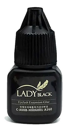 Adhesivo P/ Extensiones De Pestañas Lady Black 5ml