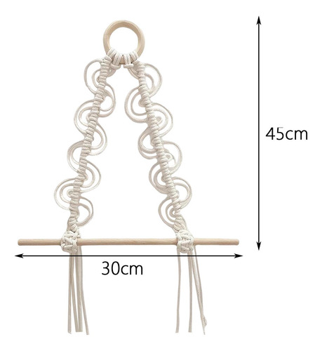Soporte De Papel Higiénico De Macramé Tejido A Mano Para
