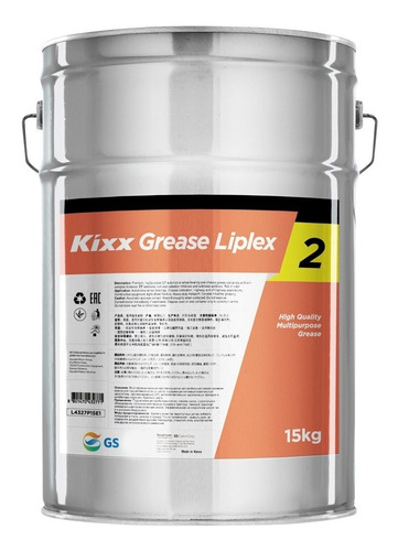 Grasa Kixx Grease Liplex 2 Multipropósito Nlgi 2, 15kg