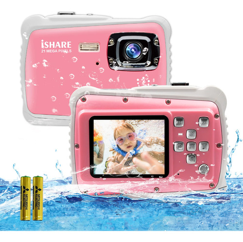 Camara Impermeable Para Niño Digital Mp Zoom Lcd Flash Niña