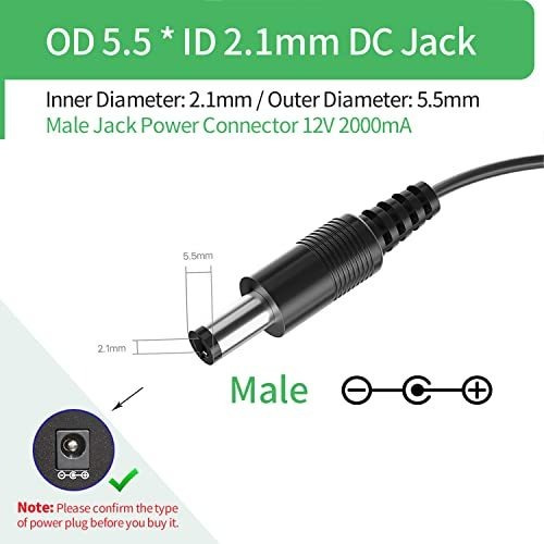 Adaptador De Corriente Ac/dc 12v 2a Ul Certificado -