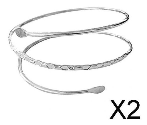 2xminimalist Metal Coil Brazo Superior Brazalete Brazalete