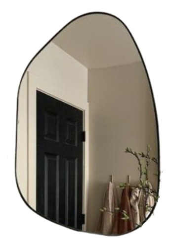 Espelho Orgânico Bella 100x70 4mm Moldura Preta