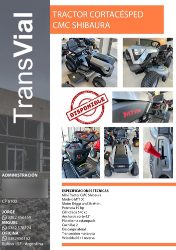 Tractor Para Cortar Césped Nuevos (husqvarna, Poulan, Zampa)