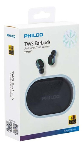 Audífonos True Wireless Philco Con Display Tw5bk