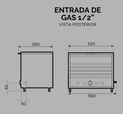 Imagen 7 de 10 de Panchera Sol Real Industrial Acero 52 Cm Calienta Pan Oferta
