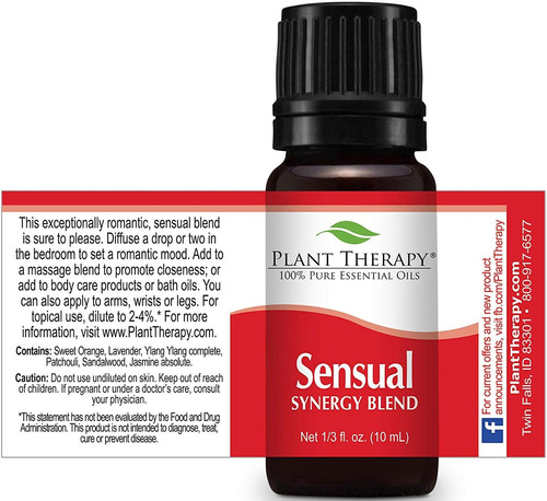 Sensual Sinergia Aceite Esencial Difusor Aromaterapia