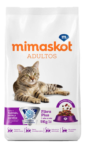 Mimaskot, Salmón, Atún Y Sardina, Gatos Adultos. 9kg