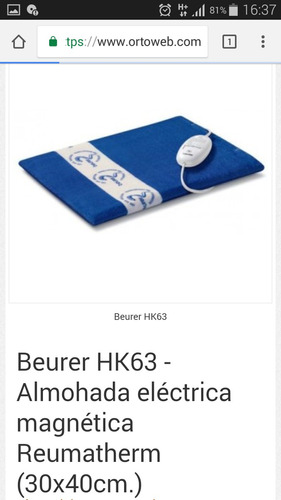 Almohadas Antireuma Alemanas Beurer,artritis,tendinitis