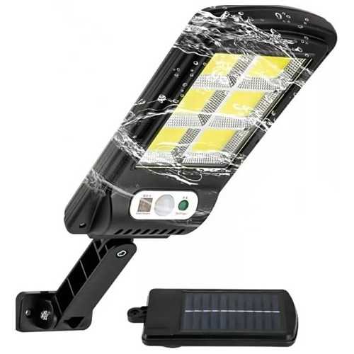 Lampara Solar 15w Para Exterior Sensor Y Control