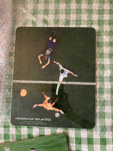 Cuadro En Acrílico. Gol De Julian Alvarez A Croacia! 25x30cm