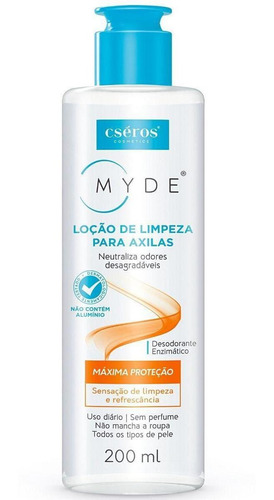 Kit 2 Unidades Loção De Limpeza Para Axilas 200ml Myde