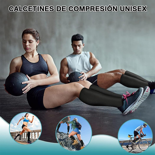 Calcetas De Compresión Para Hombres Y Mujeres 4 Pares