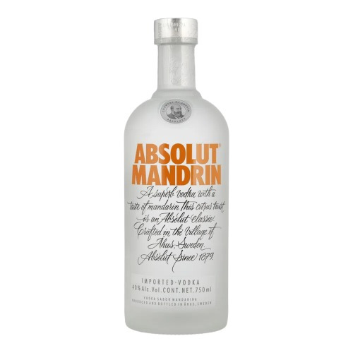 Vodka Absolut Mandrin Botella X 750cc Origen Suecia Ed. Ant.