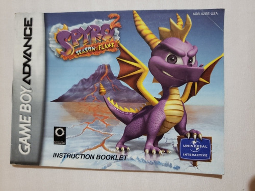 Spyro 2 Season Flame Gba Manual (Usado)