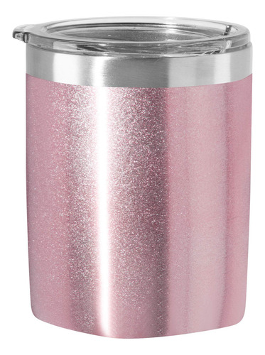 Vaso Aislado Acero Inoxidable 10 Onzas Color Rosa Brillante