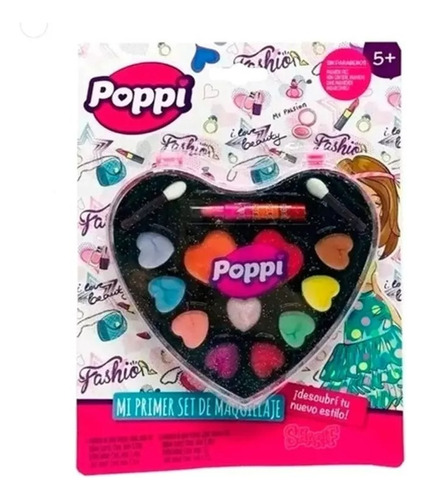 Set Maquillaje Infantil Nenas Corazon Desplegable Niñas