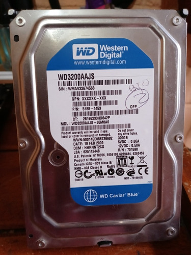 Western Digital 320 Gb (Usado)