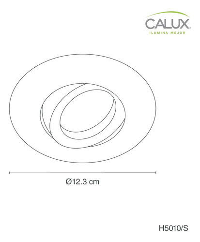 Paq. 3 Pzs H5010/s Lampara Dirigible P/empotrar Techo, Calux