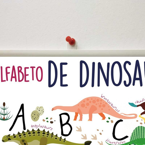 Lona Didáctica Alfabeto Dinosaurios Lista Para Colgar