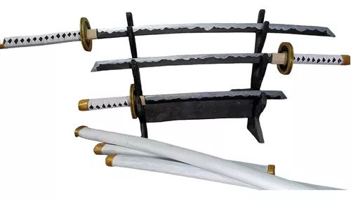 Katana Zoro One Piece Negra Madera