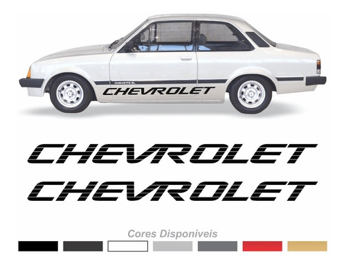 Par Adesivos Faixas Compatível Chevrolet Chevette Ch001