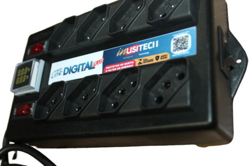 Filtro De Linha Profissional Inusitech 8t Anti Ruido E Raio