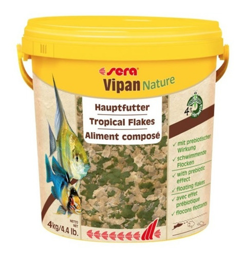 Sera Vipan Nature 4 Kg 21 L Comida Peces - Aquarift