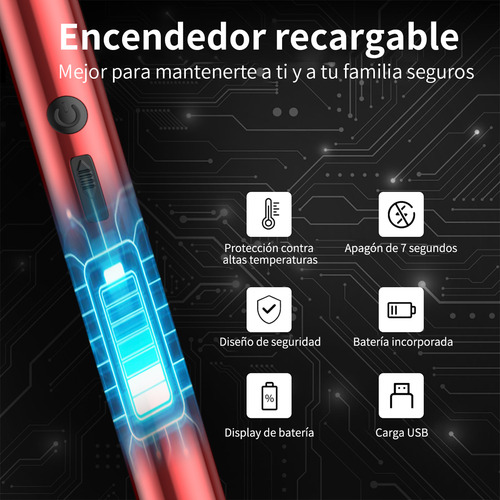 4 Encendedores Eléctrico Para Cocina Carga Usb Portátil