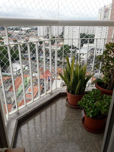 Excelente Apto 90 Mts A.u, Andar Alto , 3 Dorms, 1 Suíte, 2 Vgs, Tatuapé , . Ref.af21197 - Af21197