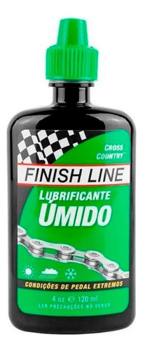 Lubrificante Óleo Finish Line Wet Umido 120ml Bicicleta