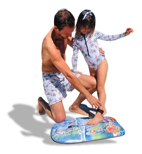 Imagen 9 de 10 de Malla Entera Niña Surf Uv Upf50+ Mangas Largas Flamenco Niña