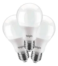 Comprar Kit 03 Lâmpada Bulbo Led A60 9w Bivolt 6500k E27 Elgin