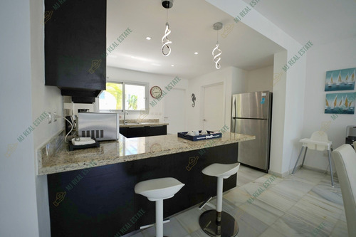 Villa Amueblada En Playa Nueva Romana, 3 Habitaciones