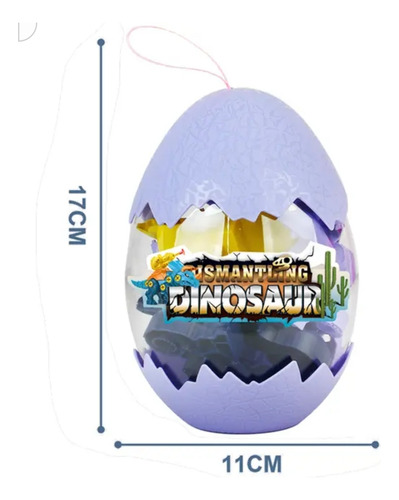 Huevos Sorpresas. Juego De Piezas De Dinosaurios Para Armar.