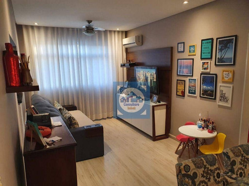 Imagem 1 de 20 de Apartamento Com 1 Dormitório À Venda, 51 M² Por R$ 380.000,00 - Embaré - Santos/sp - Ap6150