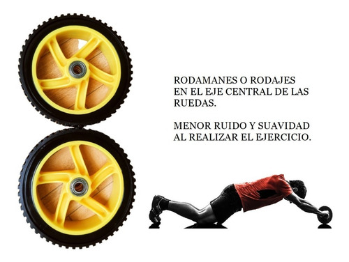 Rueda Abdominales C/ Eje Macizo C/ Rodajes
