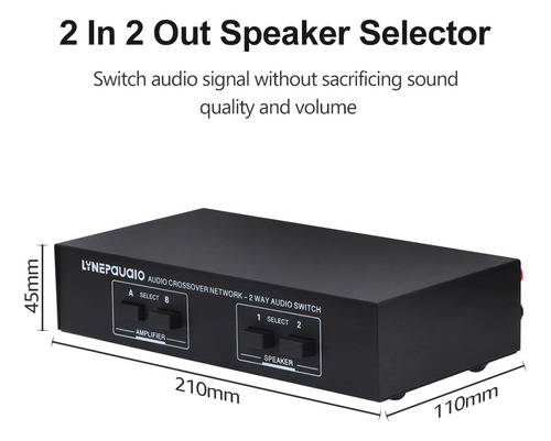 Selector. Salida Lynepauaio. Caja Amplificadora De Audio