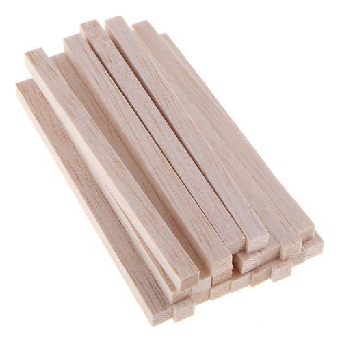 2 Varillas Cuadradas De Madera De Balsa, Varilla De Espiga
