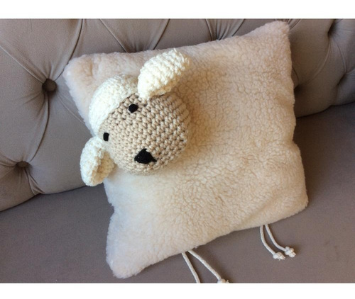 Imagen 2 de 3 de Almohadon Infantil Oveja Almohadón Animales Corderito