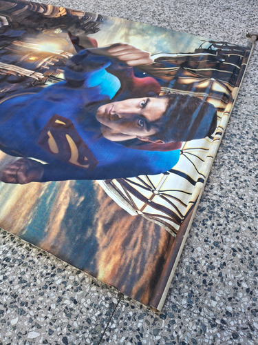 Cartel De Cine Original. Superman Regresa 2006. Gran Tamaño. Azul (Usado)