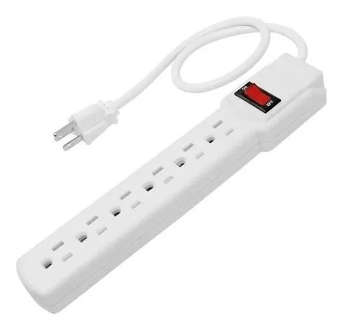 Multicontacto 14 Awg 6 Contactos Luz Indicadora 1308 Sanelec