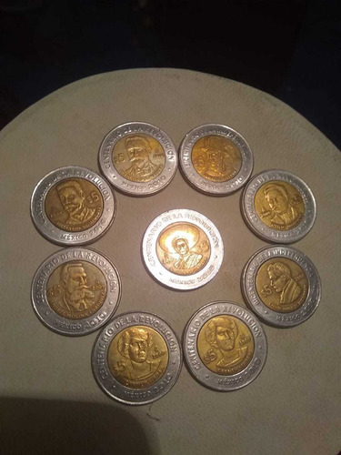 Monedas De 5 Pesos Bicentenario De La Independencia