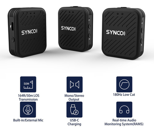 Sistema De Micrófono Inalámbrico Synco G1(a2) 2.4g
