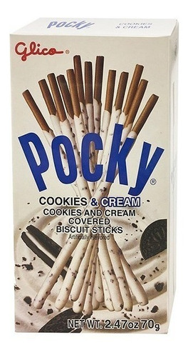 Imagen 1 de 2 de Pocky Cookies & Cream, 70g, Glico